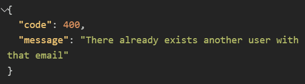 Error registro